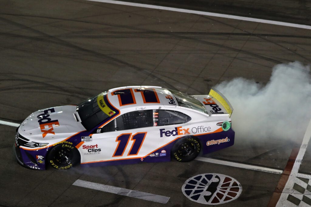 Hamlin Holds off Elliott at Las Vegas