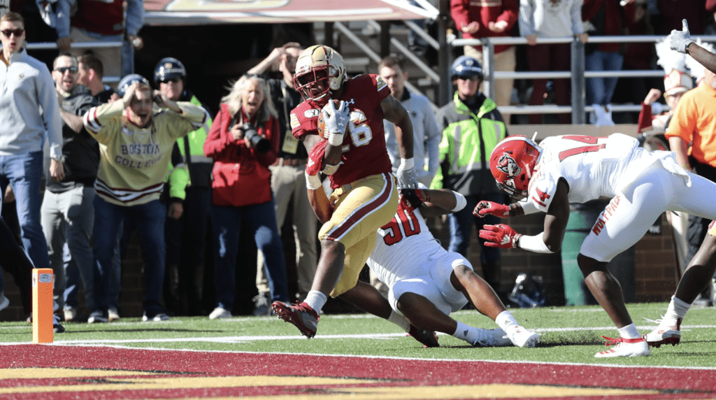 A.J. Dillon (3 TDs) & David Bailey (2 TDs) Help Boston College Run All Over NC State, 45-24