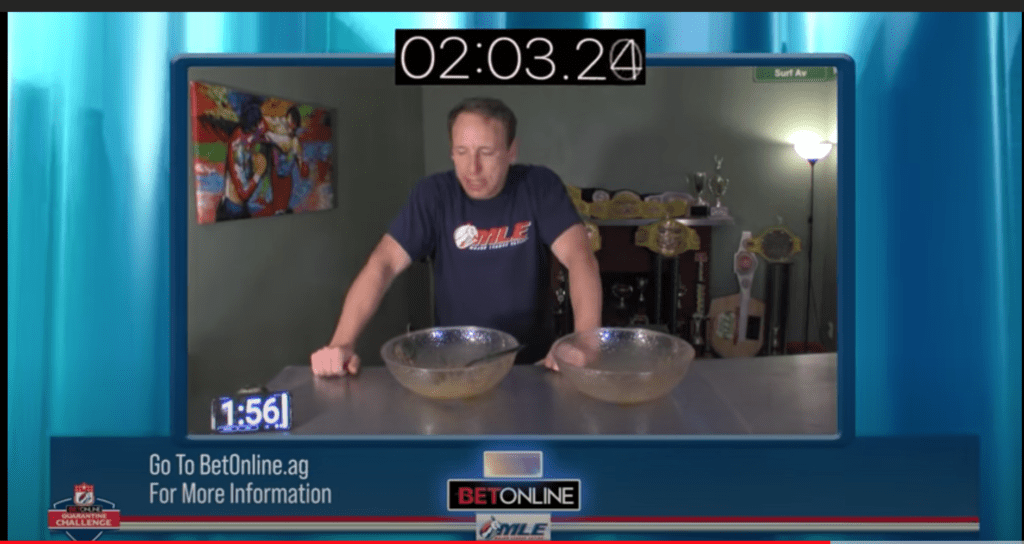 Joey Chestnut Advances to Finals in #BetOnlineEats