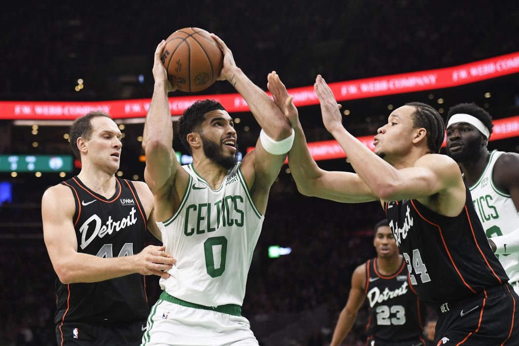 Celtics Shake Slow Start and Outpace Pistons who Tie Losing Streak Record
